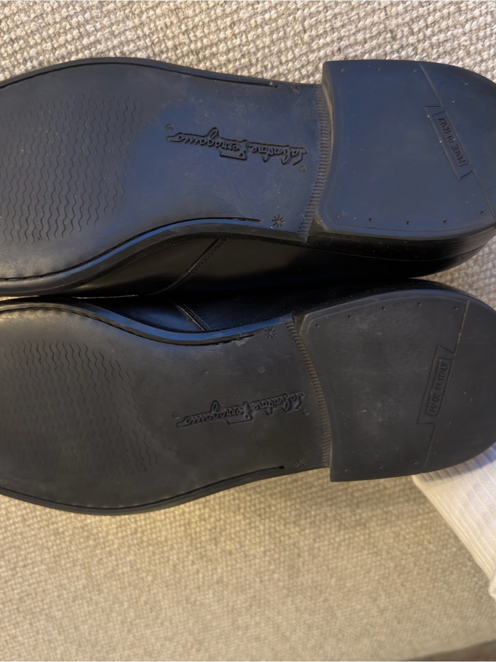 Salvatore Ferragamo Black Leather Single Monk Strap Shoes - Picture 5 of 6